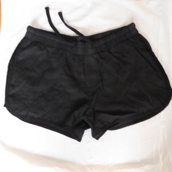 NWOT James Perse Linen Dolphin Shorts Black - Picture 2 of 8